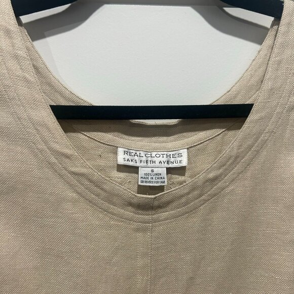 Pinafore Linen Dress - Picture 1 of 3